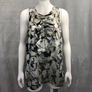 The Limited Silky Sleeveless Floral Dress Top